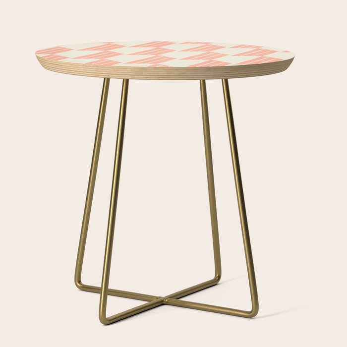 Minimalist Series: Pink Hex Tiles Side Table