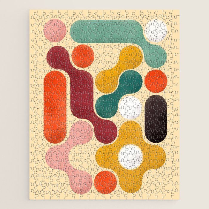 Color Pops - Mid Century Style  Jigsaw Puzzle