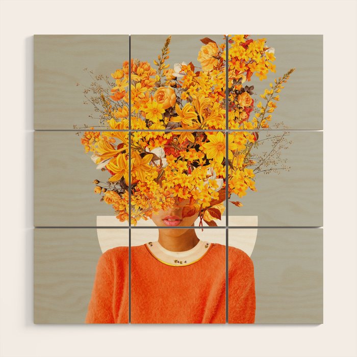 I Saw You Flower In The Reflection Of My Soul Wood Wall Art