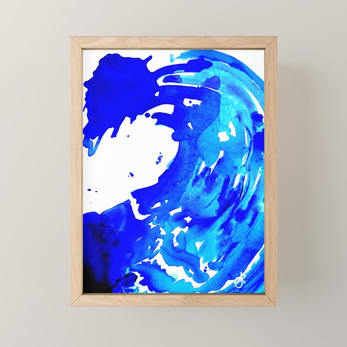 Save The Water Watercolour Mini Art Print