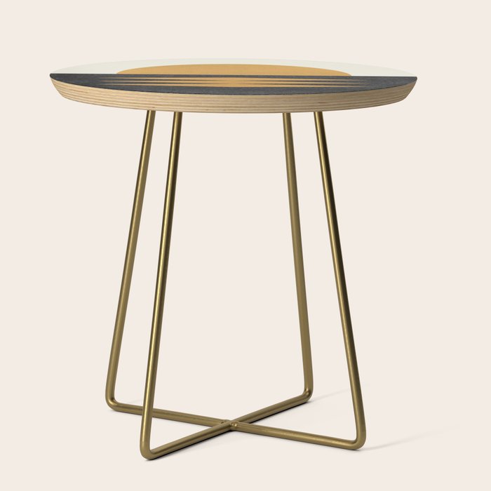 Sunset Geometric Midcentury Style Side Table