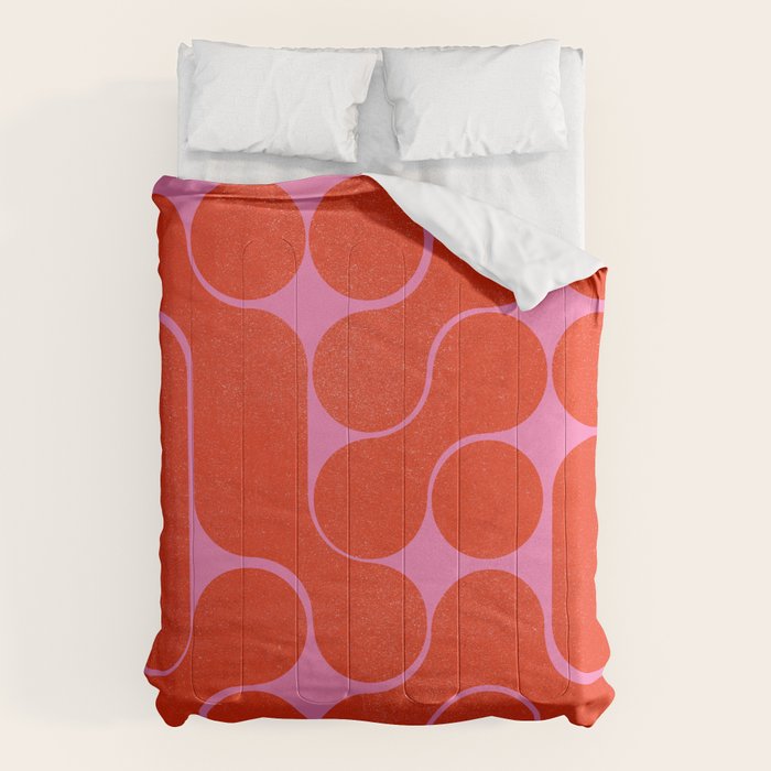Abstract Mid-Century Shapes No 6 Comforter