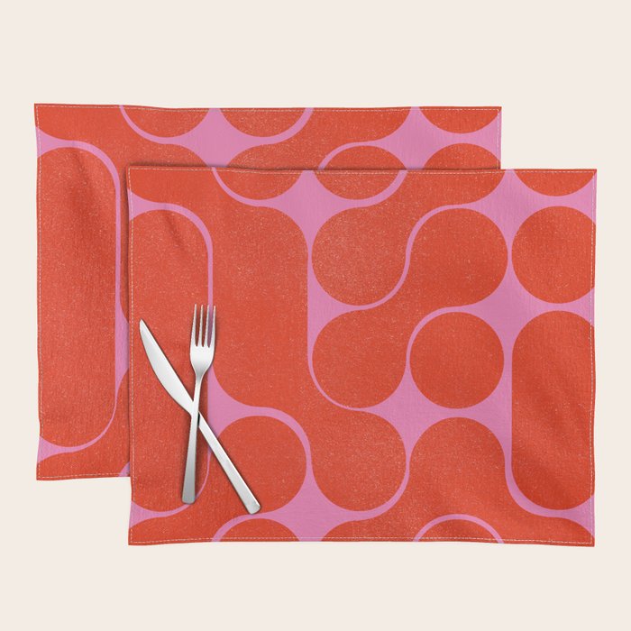 Abstract Mid-Century Shapes No 6 Placemat