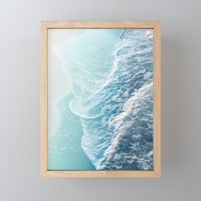 Soft Turquoise Ocean Dream Waves #1 #Water #Decor #Art #Homestorie Mini Art Print