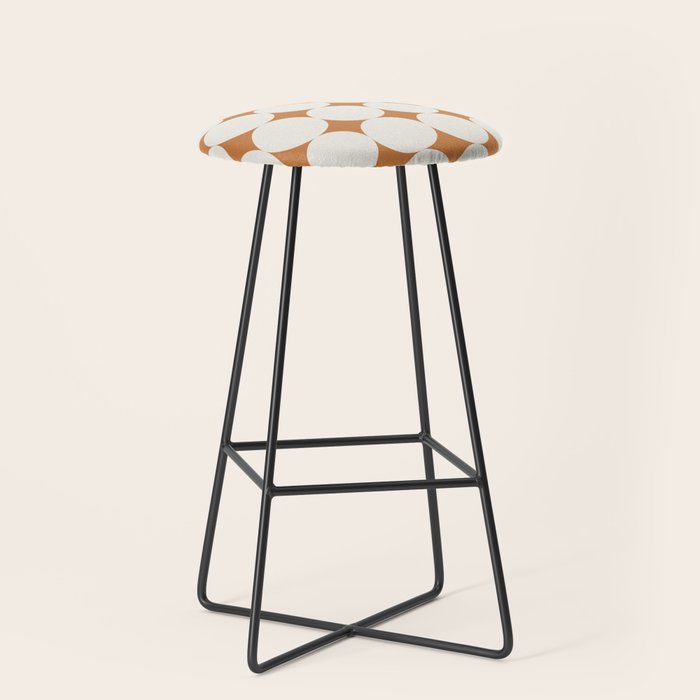 Circular Minimalism - Retro Orange Stool
