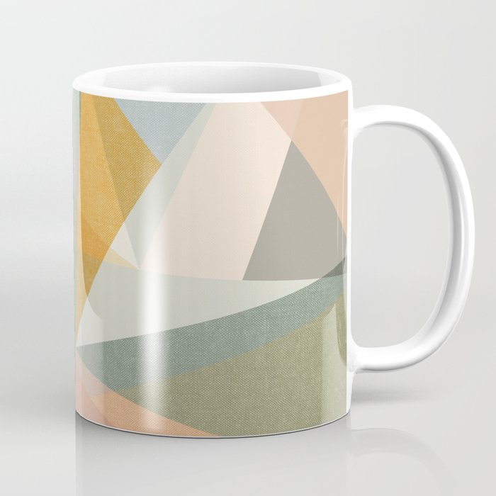 Modern Triangle Mosaic - Multi Coffee Mug