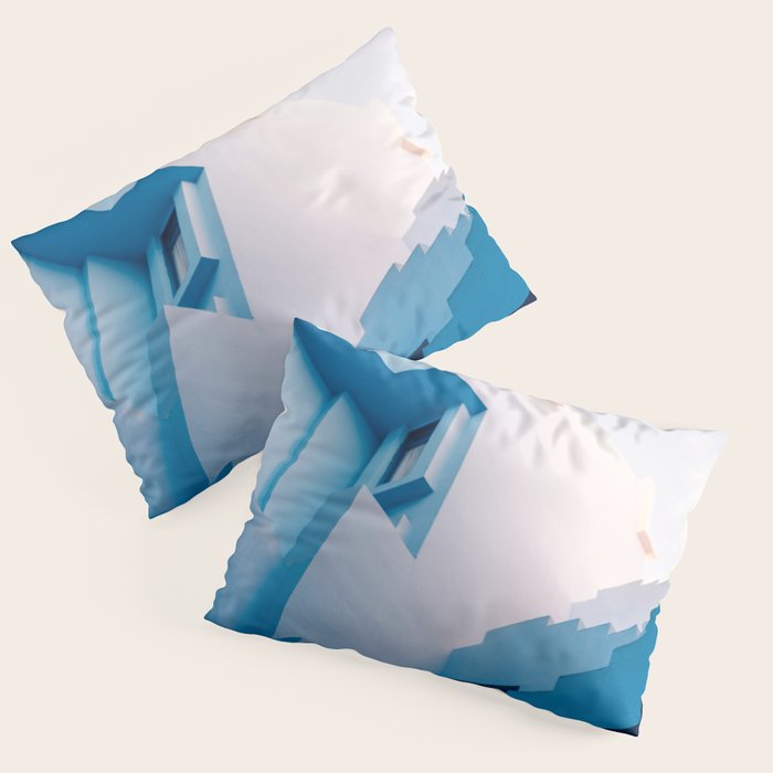 Muralla Roja Blue And Pink Geometric Walls Pillow Sham