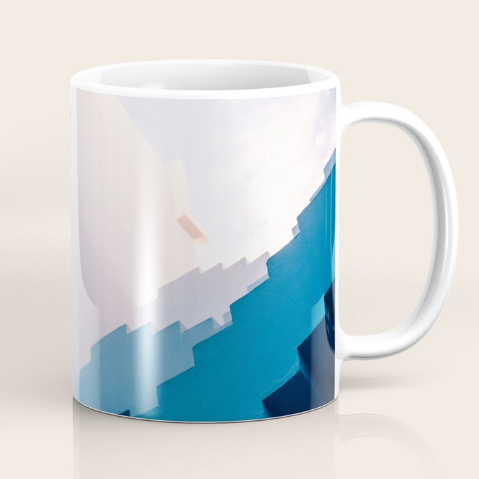 Muralla Roja Blue And Pink Geometric Walls Coffee Mug