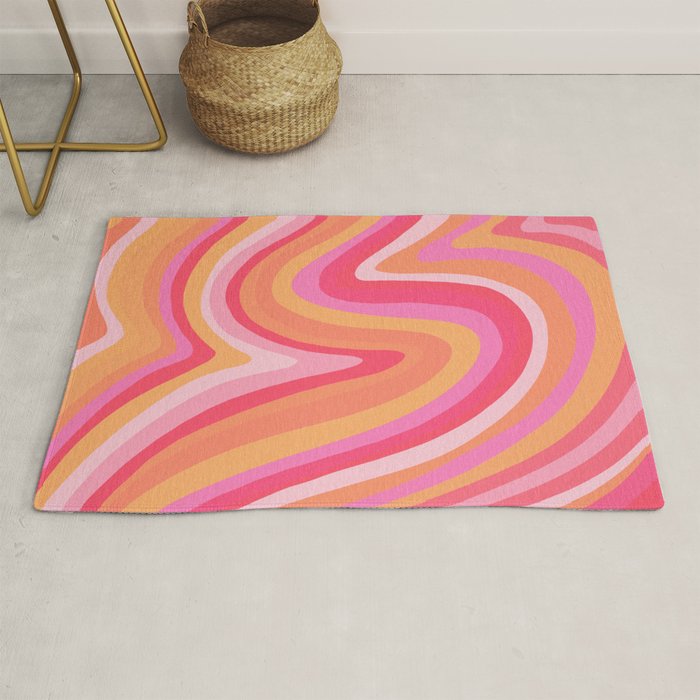 Sunshine Melt - Pink & Peach Palette Rug