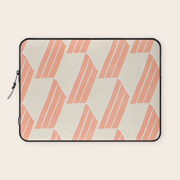 Minimalist Series: Pink Hex Tiles Laptop Sleeve