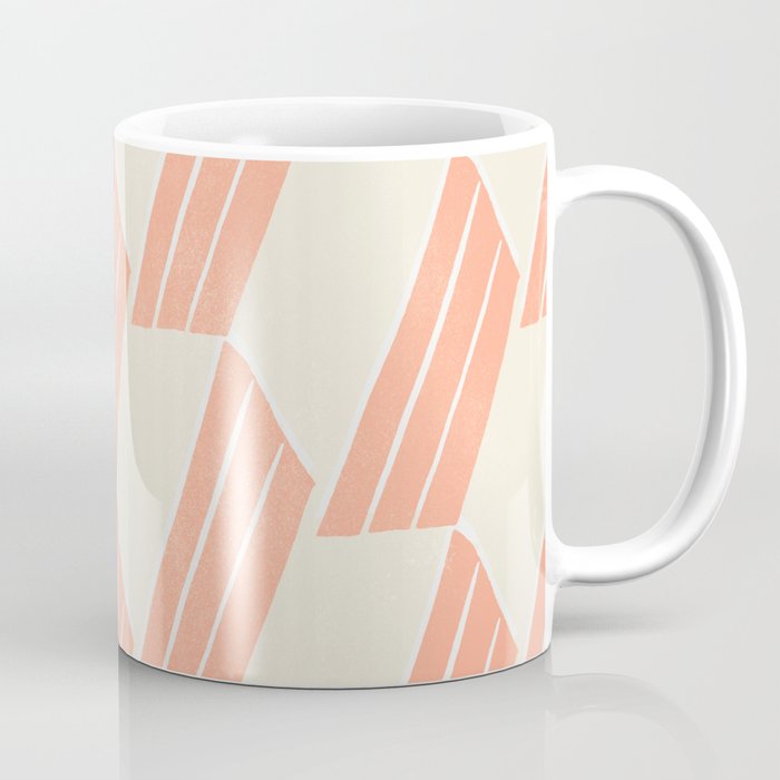 Minimalist Series: Pink Hex Tiles Coffee Mug
