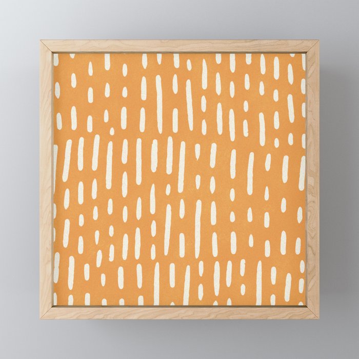 Minimalist Series: Scandi Lines, Orange Mini Art Print