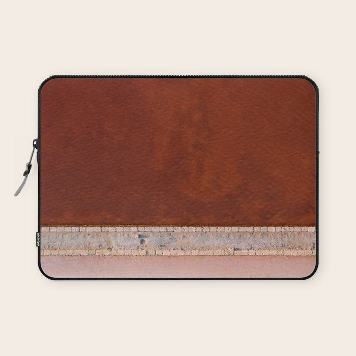 Pink And Red Salt Lake In Italy Laptop Sleeve