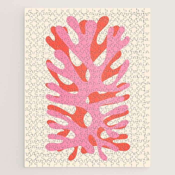 Sea Leaf: Matisse Collage Peach Edition Jigsaw Puzzle