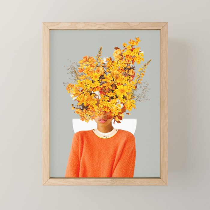 I Saw You Flower In The Reflection Of My Soul Mini Art Print