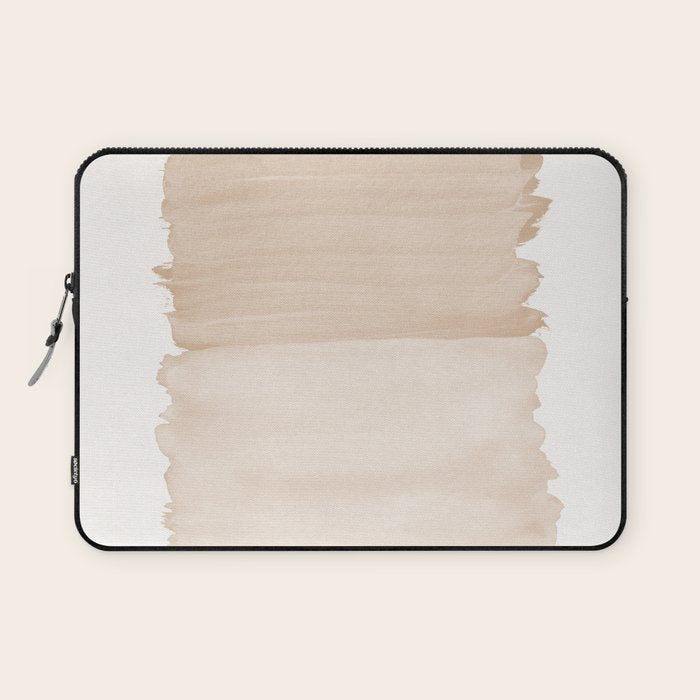 Warm Beige Abstract Minimalism #1 #Minimal #Ink #Decor #Art #Homestorie Laptop Sleeve
