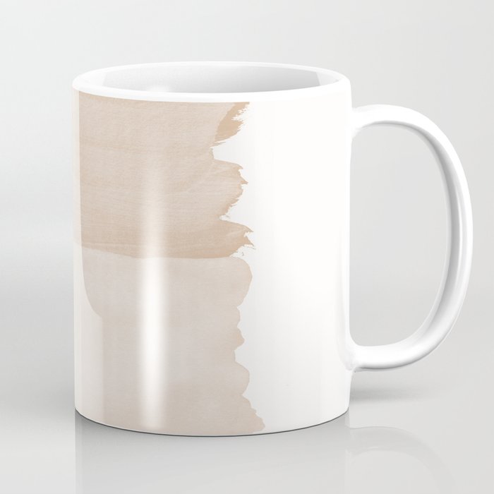 Warm Beige Abstract Minimalism #1 #Minimal #Ink #Decor #Art #Homestorie Coffee Mug