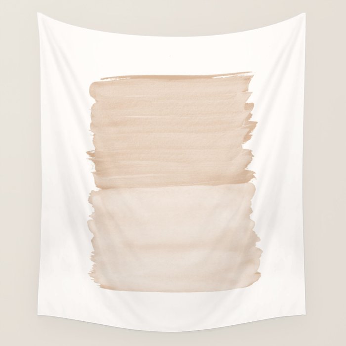 Warm Beige Abstract Minimalism #1 #Minimal #Ink #Decor #Art #Homestorie Wall Tapestry