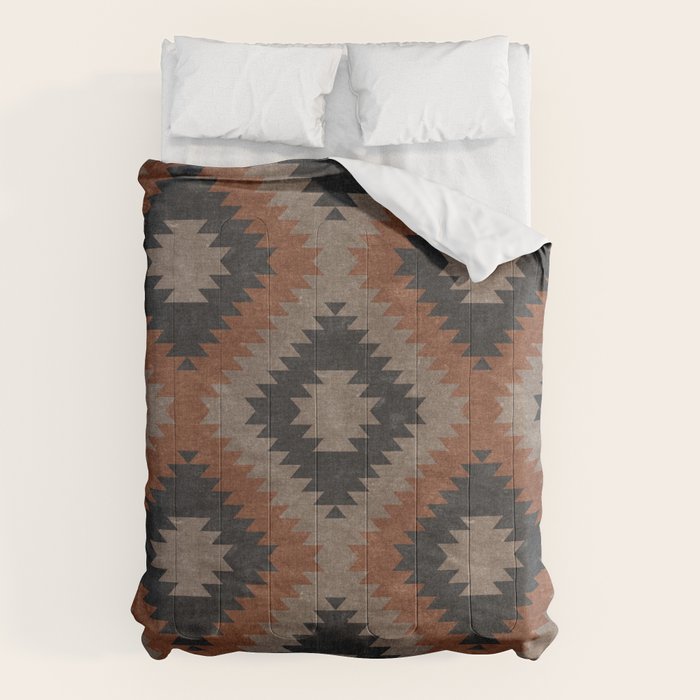 Aztec Neutrals - Inkwell & Taupe Comforter