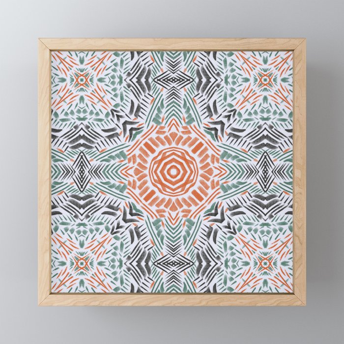 Modern Brushstroke Mosaic Mini Art Print