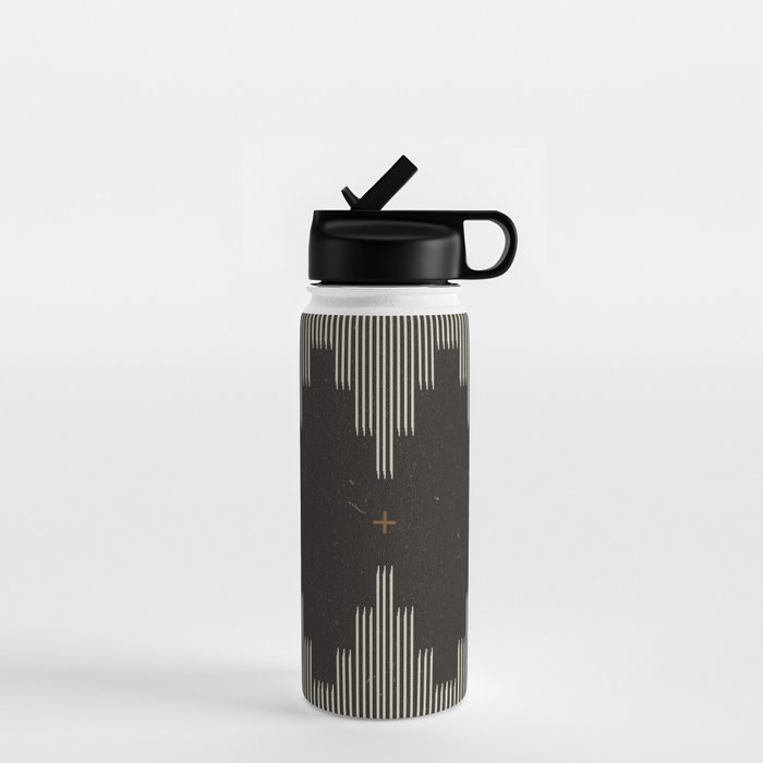 Southwestern Minimalist Black & White Water Bottle