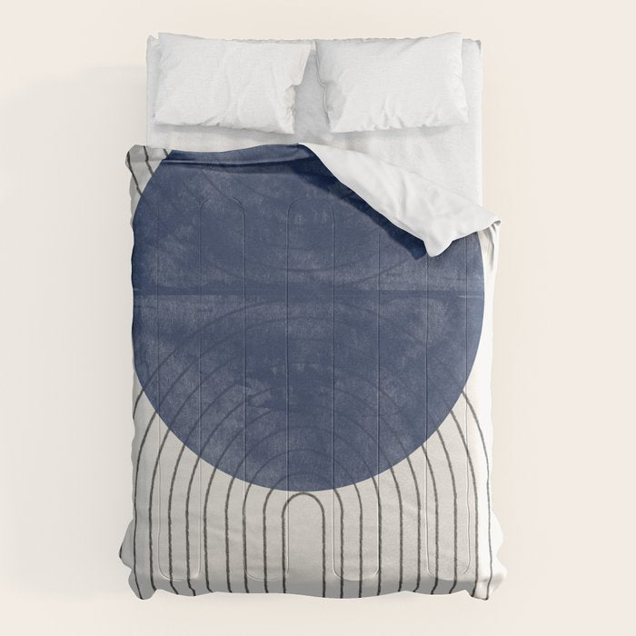 Mid Century Modern Blue Perfect Balance Comforter