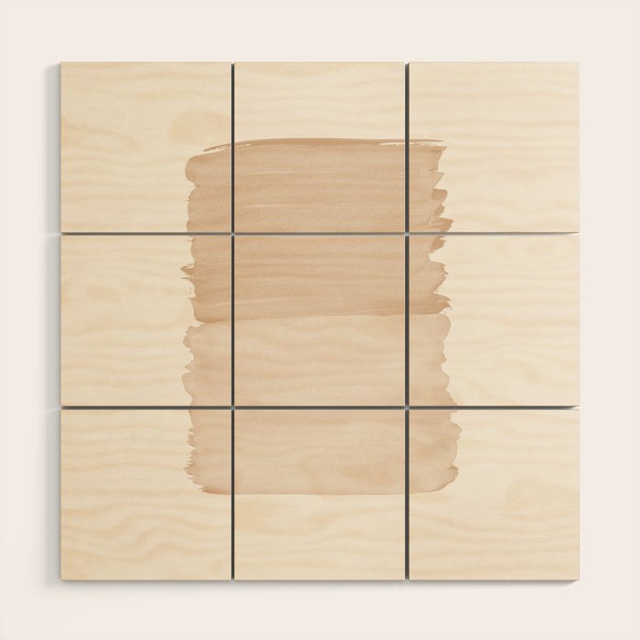 Warm Beige Abstract Minimalism #1 #Minimal #Ink #Decor #Art #Homestorie Wood Wall Art
