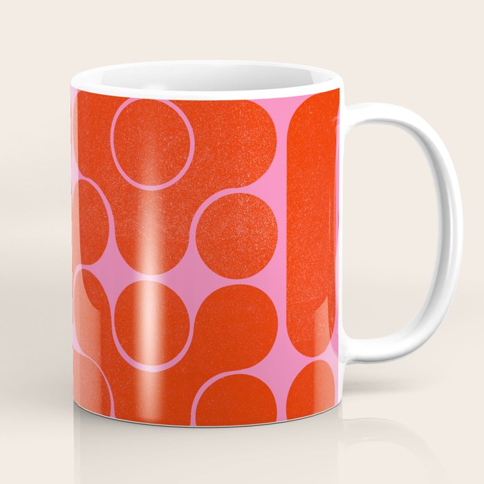Abstract Mid-Century Shapes No 6 Coffee Mug