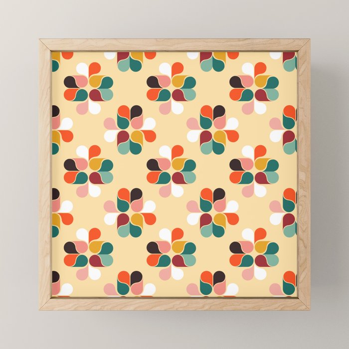 Retro Geometry Pattern No2 Mini Art Print