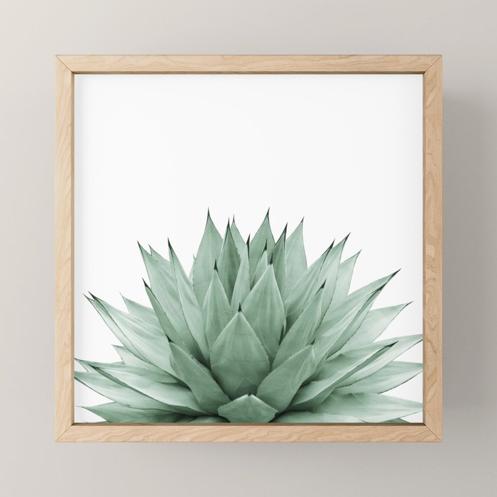 Agave Green Summer Vibes #1 #Tropical #Decor #Art #Homestorie Mini Art Print