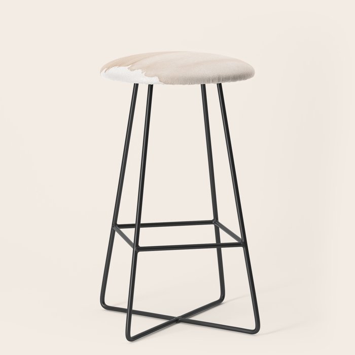 Warm Beige Abstract Minimalism #1 #Minimal #Ink #Decor #Art #Homestorie Stool