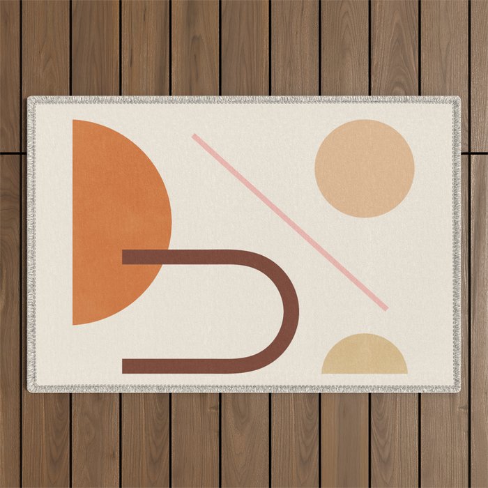 Abstraction_geometric_shape_art_minimalism_001c Outdoor Rug