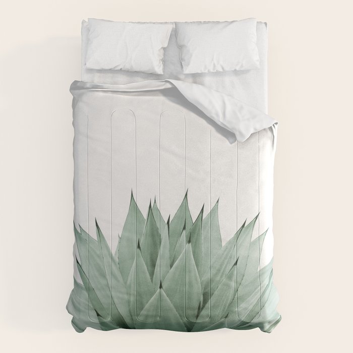 Agave Green Summer Vibes #1 #Tropical #Decor #Art #Homestorie Comforter