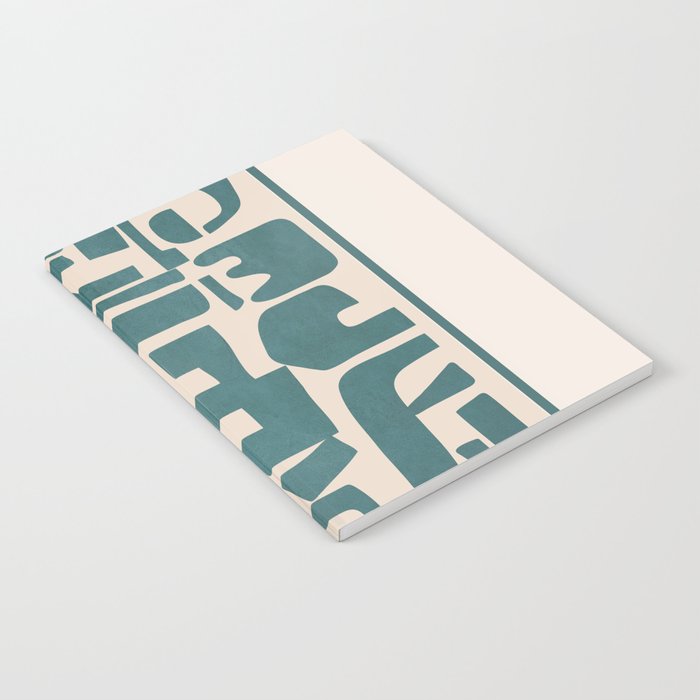 Organic Contemporary Modern Shapes 12 Notebook