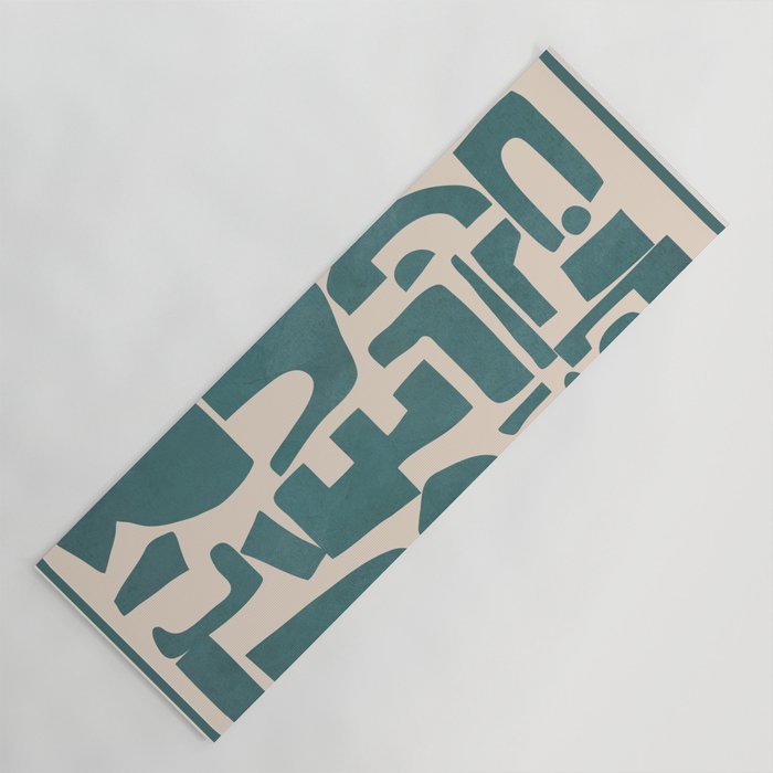 Organic Contemporary Modern Shapes 12 Yoga Mat