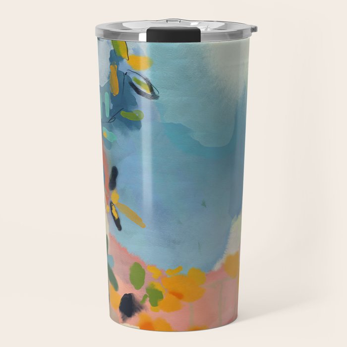 Garden With Sea View And Olive Tree Travel Mug