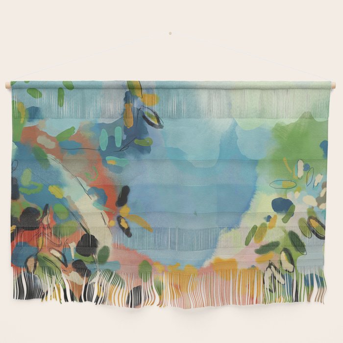 Garden With Sea View And Olive Tree Wall Hanging