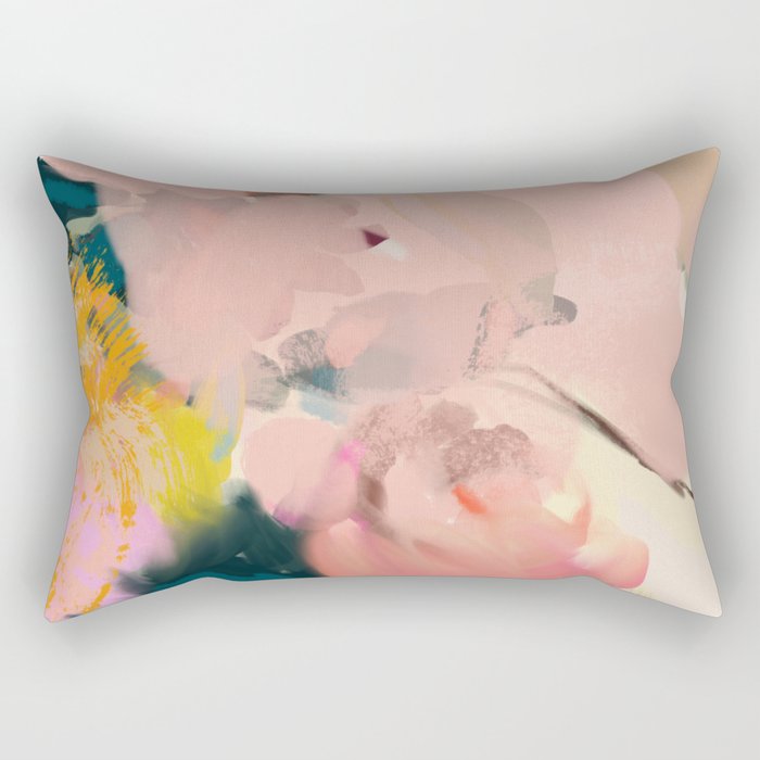 Abstract Floral Inspiration Rectangular Pillow