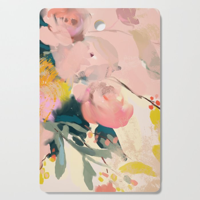 Abstract Floral Inspiration Cutting Board