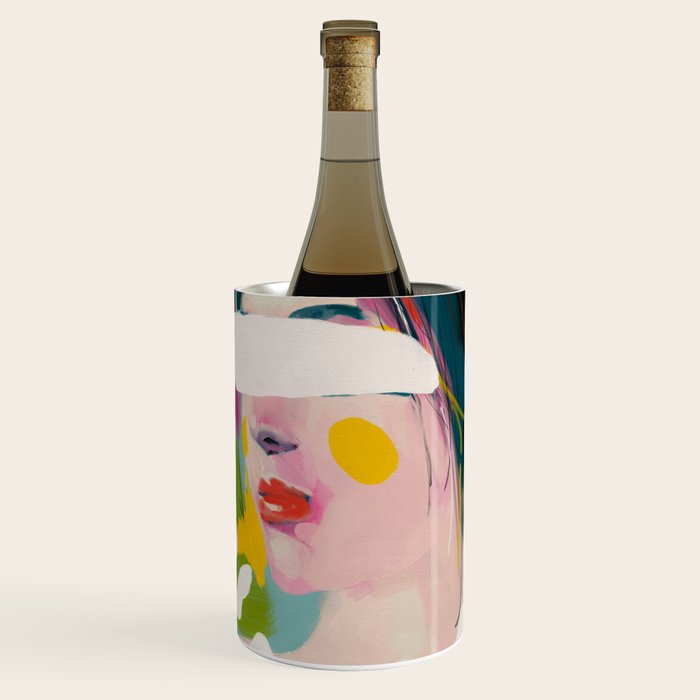 Look At Me, Woman Portrait Contemporary Wine Chiller