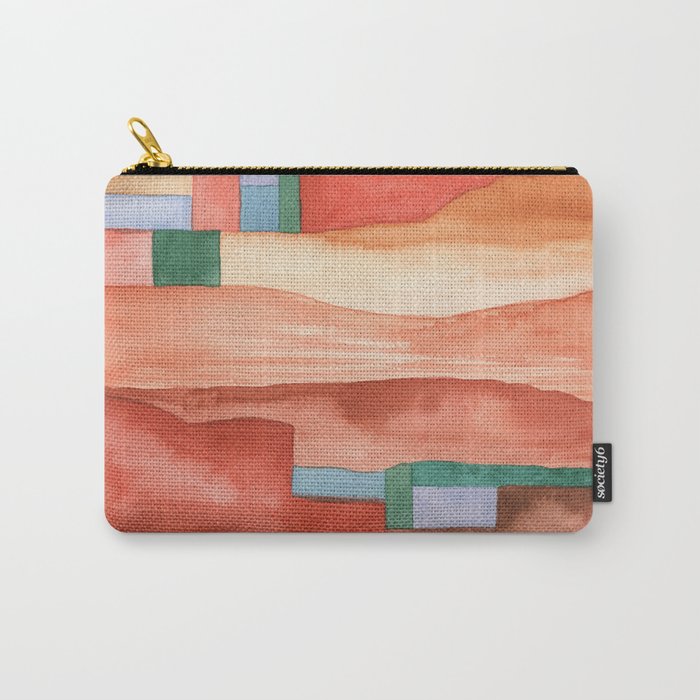 Abstract Desert Landscape Watercolor Carry All Pouch