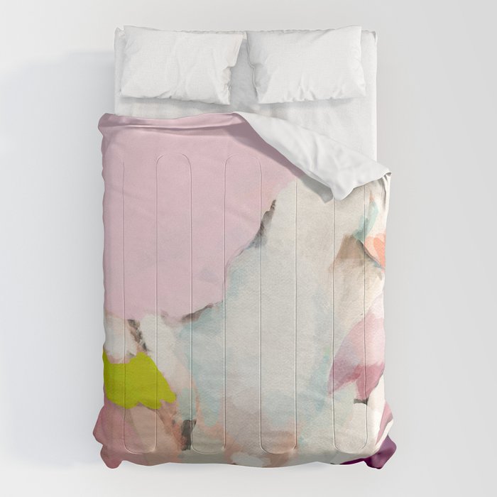 Landscape Mountain Painting Abstract Comforter