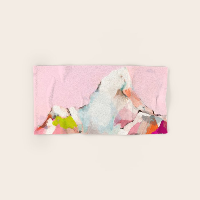 Landscape Mountain Painting Abstract Bath Towel