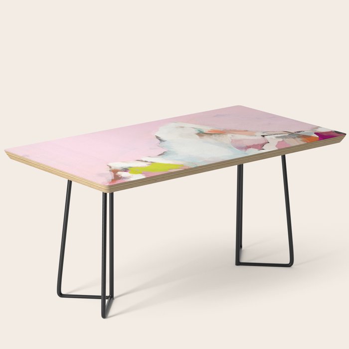 Landscape Mountain Painting Abstract Coffee Table