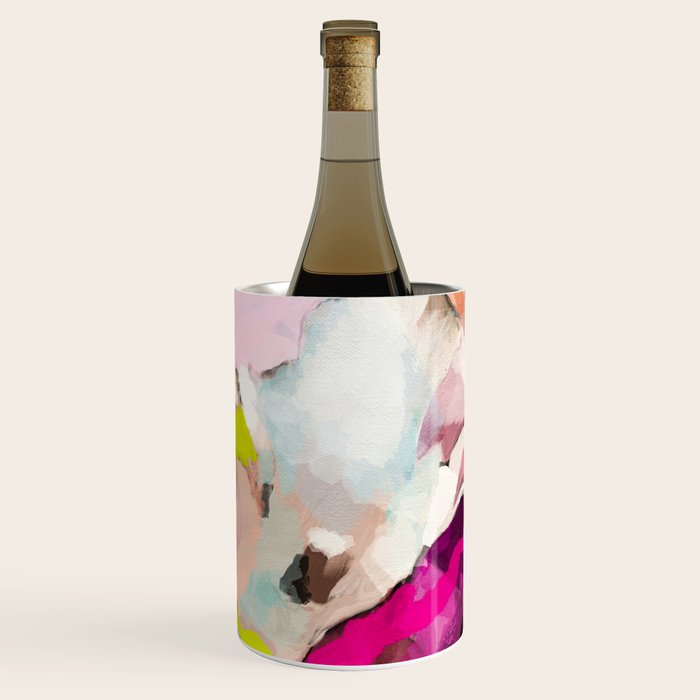 Landscape Mountain Painting Abstract Wine Chiller