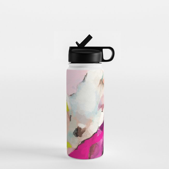 Landscape Mountain Painting Abstract Water Bottle