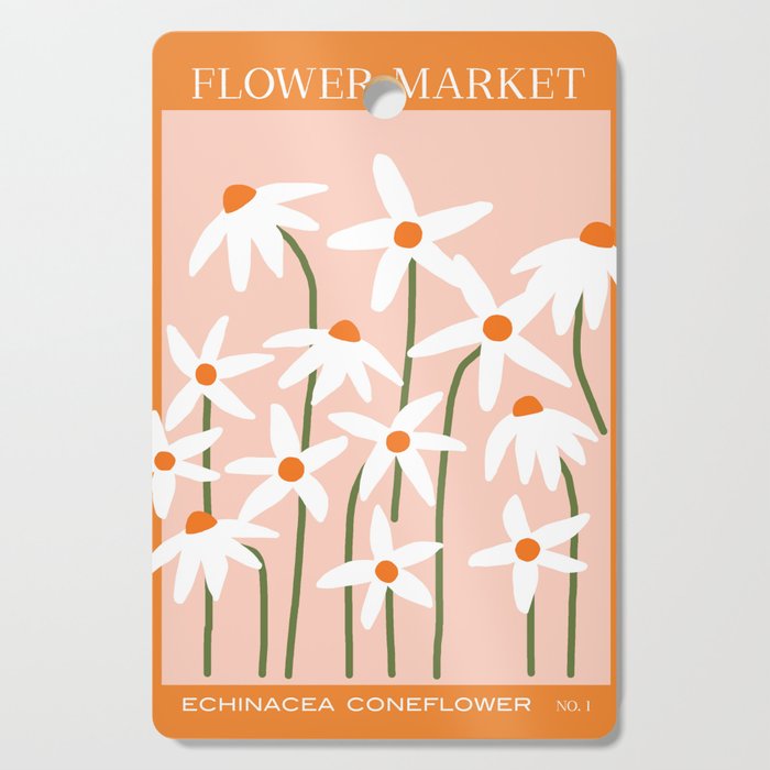 Flower Market - Echinacea #1 Cutting Board