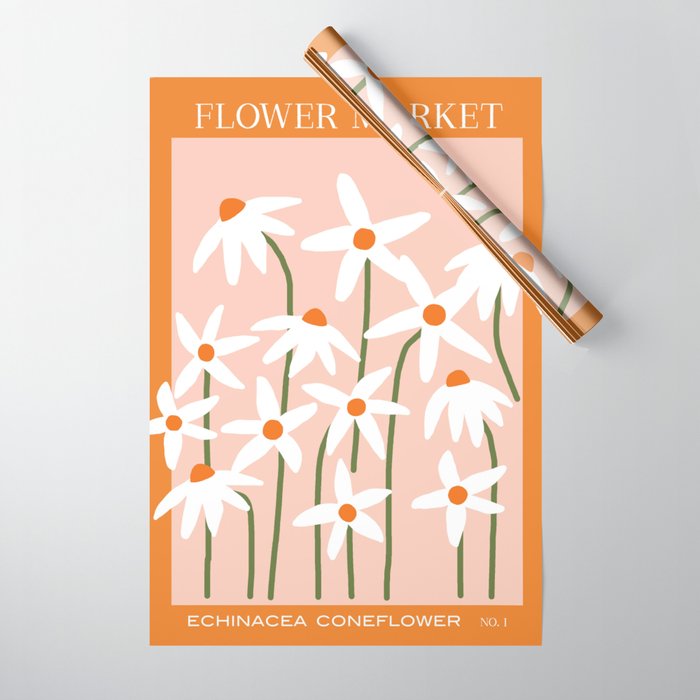 Flower Market - Echinacea #1 Wrapping Paper