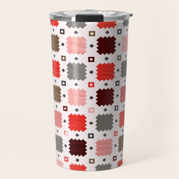 Christmas Quilt - Pattern No3 Travel Mug