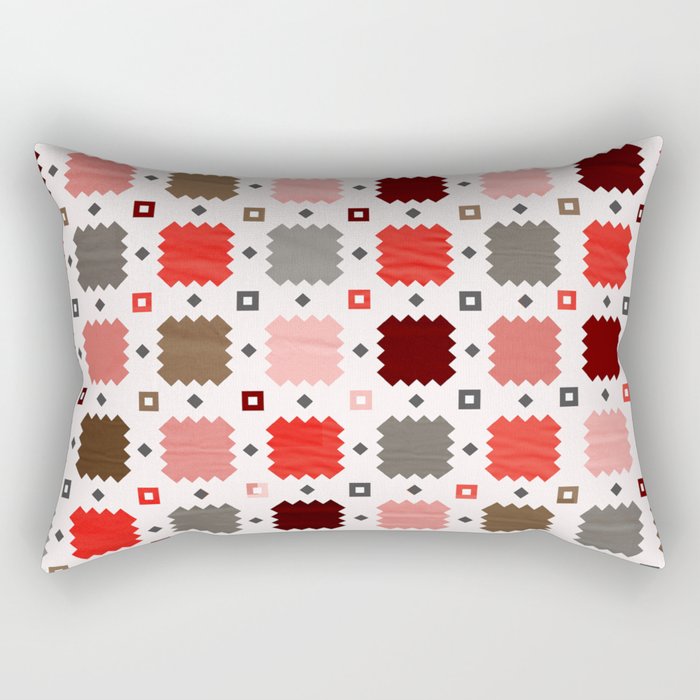 Christmas Quilt - Pattern No3 Rectangular Pillow
